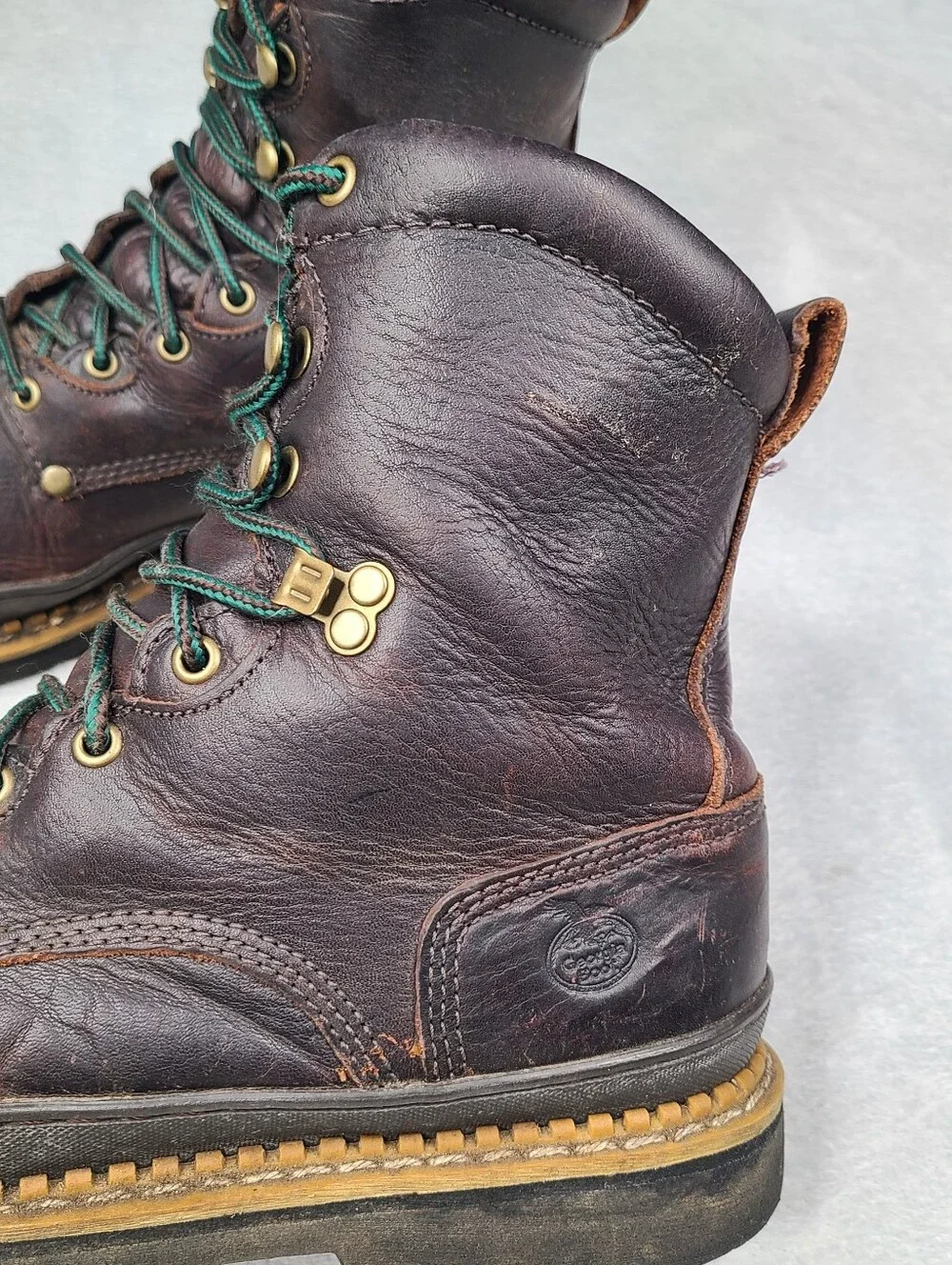 Georgia Boot Men's Work Boots Size 12 M Brown Leather 8